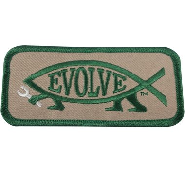 EvolveFish Embroidered Patch - 4" Wide