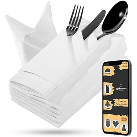 Servilletas de Tela Topchamber con Instrucciones de Plegado Cover