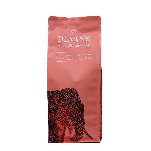 Image of Devan's South Indian Arabica Plantation AAA Filter Coffee Beans (100% Coffee, Medium Roast, 500g Beans)