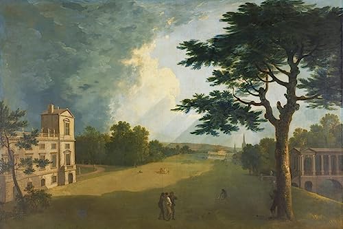 Impression sur toile Wilton House South View, affiche d'art célèbre premium 60x90cm