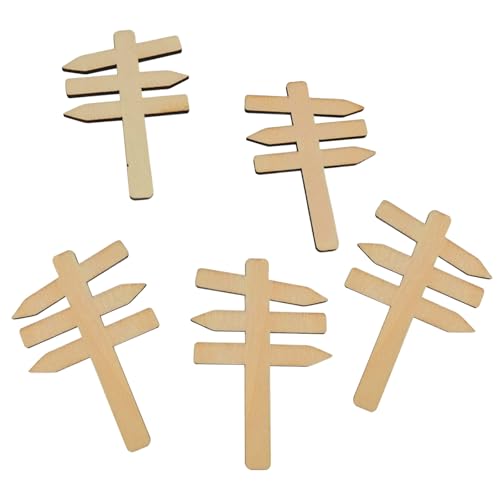 Miniatur Zubehör, Puppenhaus Zubehör, Wegweiser Holz, Miniatur...