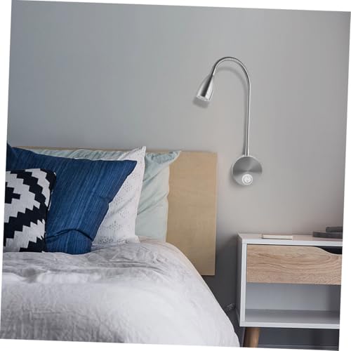 Lámpara de cuello de cisne con base sofisticada y luz cálida LED 4