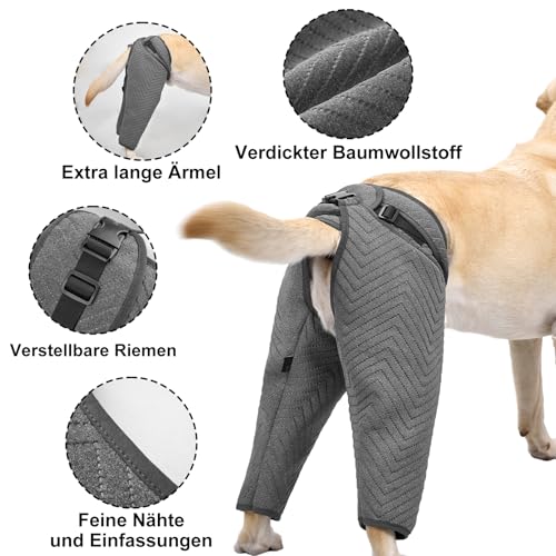 Arblina Hundebody Nach OP, Hundebody für Hinterbeine, Postoperativ Recovery-Anzug für Männliche & Weibliche Hunde, Leckschutz Hund für Kleine/Mittlere/Große Hunde