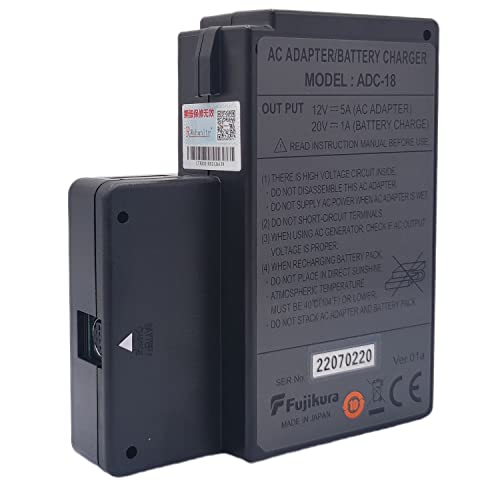 AC Adapter/Battery Charger ADC-18 for Fujikura 80S,70R,70S,62S,61S,19S,19R Fusion Splicer