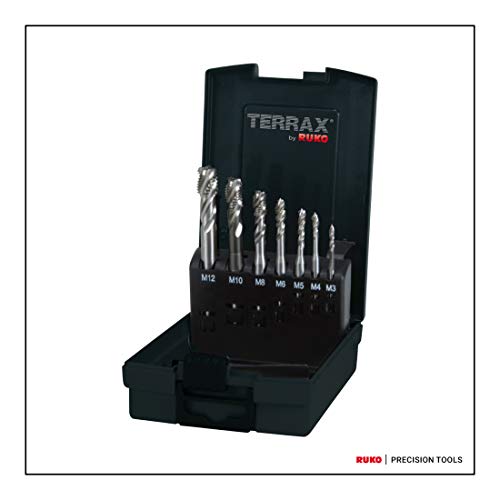 Terrax de máquina machos de roscar HSSE de Co5 en plástico láser, 1 pieza, transparente, a245058etx