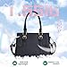 Tigpoy Women's Handbags Fashion Leather Handbags Purses For Women Tote Bag Shoulder Bag Top Handle Satchel Purse (Black)