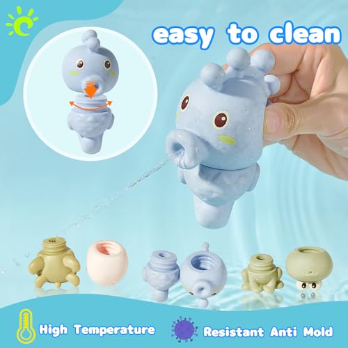 Amchsuri 628-4 Mold Free Animal Bath Toys thumb #1