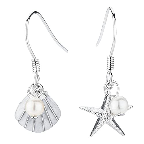 Boucles d'oreilles étoile de mer en argent sterling pour femme, le cadeau de plage idéal