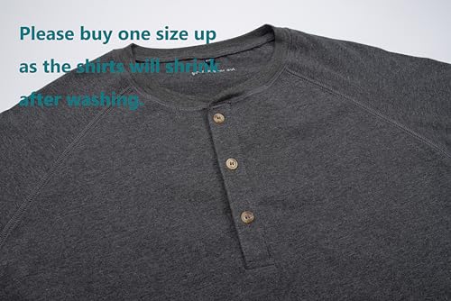 Year In Year Out Big and Tall Henley Shirts for Men Cotton Long Sleeve T Shirts for Men from 2XL(T) to 6XL(T)3
