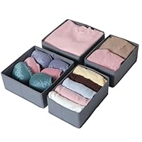 ORLISA Malm Lot De 14 Organiseurs Pour Commode, Tiroirs, Système De Rangement Pour Vêtements, Pliable Et Lavable, Flexible, Combinable, Pour Armoire Ou Commode à Langer, Noir