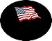 TV - Dish - Satellite Dish Cover - USA Flag on The Universal Black for Round or Elliptical Dish - The DISH hoodie
