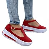 Komfort Material: Diese sandalen damen plateau besteht aus bequemem künstlichem Pu-Material, umweltfreundlich und komfortabel. Leicht, atmungsaktiv Leicht zu tragen Abheben.NEW Schuhe riechen ein bisschen nach Gummi, bitte legen Sie es für einige Zeit an einen belüfteten Ort und der Geruch wird sich auflösen.