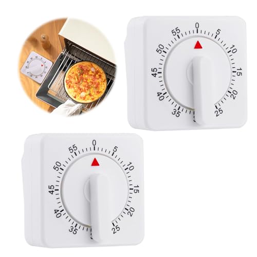 2 Stück Kurzzeitwecker Küche,Eieruhr Mechanisch,Küchenwecker,Mechanischer Küchentimer...