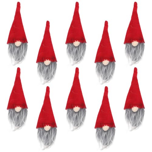 VOSAREA 10 Stücke Weihnachten Flaschen Deko, Weinflasche Abdeckung,...