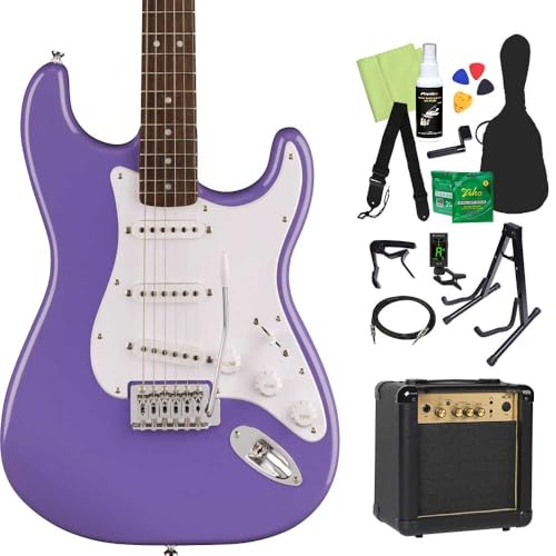 Squier SONIC STRATOCASTER �G���L�M�^�[���S��14�_�Z�b�g(MG10) UVT �X�g���g�L���X�^�[