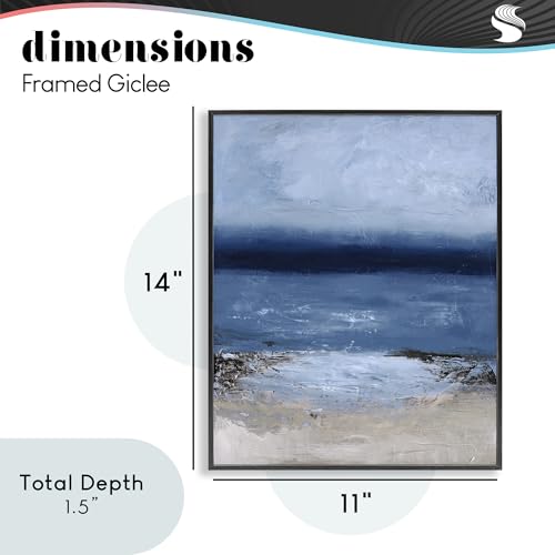 Mur Vide ? Endless Sea Moods Stupell Industries Cadre Noir 35,6x27,9 cm Solution
