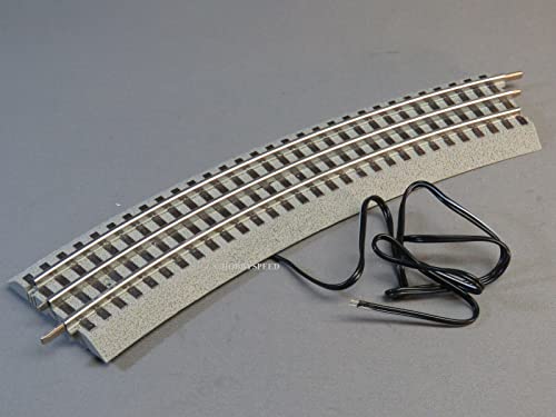 FASTRACK O48 30 Degree Curve Track Terminal Section w/Terminal Wire from Bulk O Gauge
