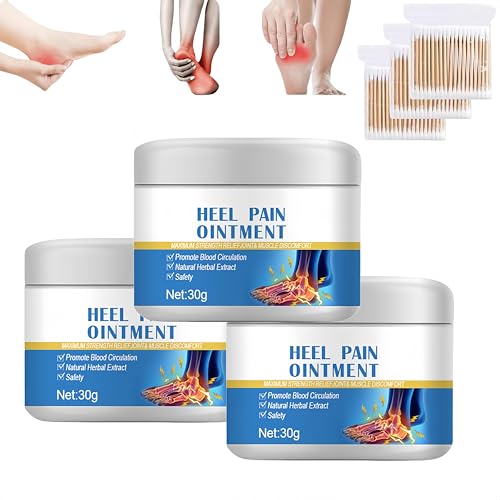 Ungüento para el dolor de talón,hidratante para pies secos y agrietados,crema para pies,ingredientes naturales que calman y alivian para hombres y mujeres,cuidado de la piel de manos y (3Piezas)