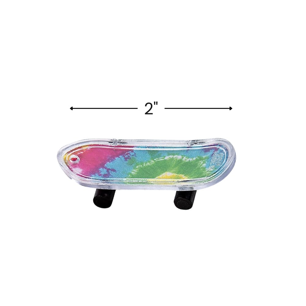Fun Express Mini Skateboards Tie-Dyed - 36 Pièces