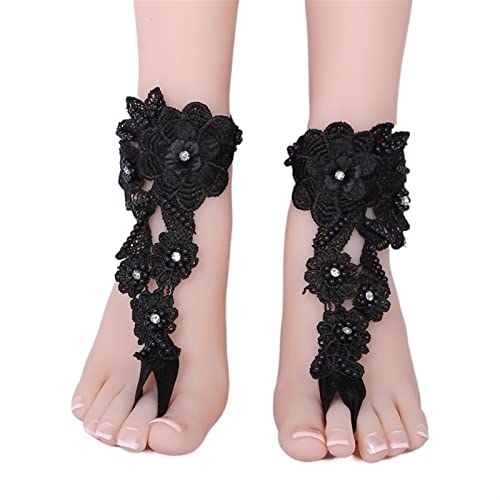 Pulseras tobilleras de encaje negro un regalo original para mujer