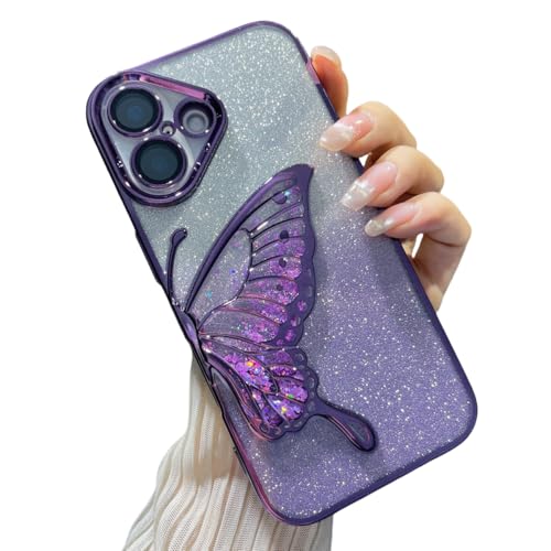 CrazyLemon iPhone 16 p P[X NA 킢  ґ 3D LL CXg[ ̉H  XpR[ fUC ACtH16 p P[X Jی tBt ^ y  bL TPU + PC