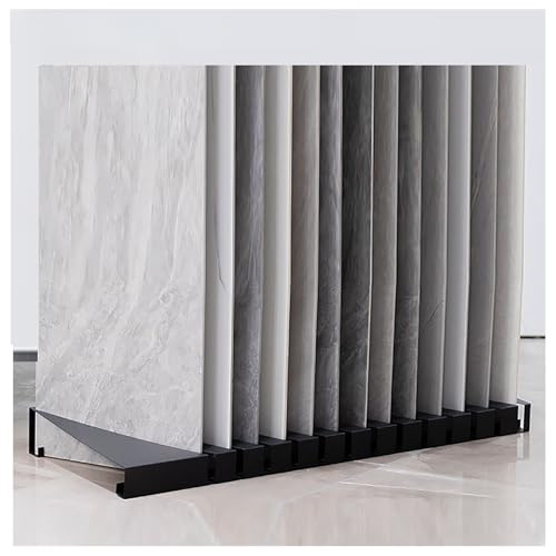 Présentoir vertical pour échantillons de pierre pour aménagement de showroom