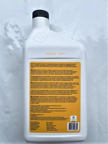 DEWALT Biodegradable Chainsaw Oil – High Performance, Non Toxic Professional Lubricant – Green, Eco-Friendly, Ultraclean, All Season Bar & Chain Lube, 16 oz