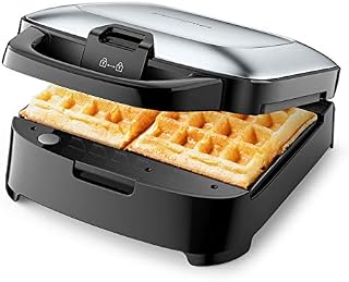 Elechomes Belgian Waffle Maker with Removable Plates, Easy to Use and Dishwasher Safe