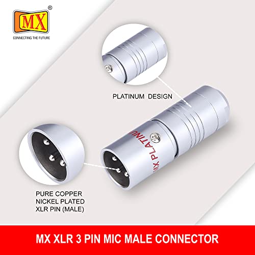 Image of MX 3 Pin XLR Microphone pin Pure Copper Nickel Plated for High Conductivity