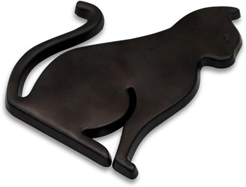 Miniatura 8 de Juren Adhesivo de metal 3D para automóvil, diseño de gato, emblema para automóvil, universal, motocicleta, bicicleta, decoración de automóvil