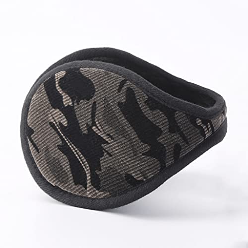 Orejeras Muffs de camuflaje de camuflaje trasero suaves gruesos olores de peluche de peluche al aire libre ciclismo tierras cálidas tierras for hombres / mujeres oreja molestias for invierno Protecció Cover