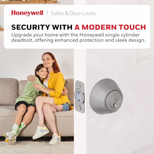 Honeywell 8111309 Safes & Door Locks - Single Cylinder Front Door Deadbolt Lock Set thumb #2