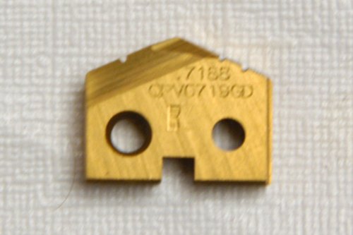 .7188 (23/32) SPADE DRILL INSERT, SERIES 1 MADE BY KENNAMETAL, TIN COATED- KC100 CARBIDE