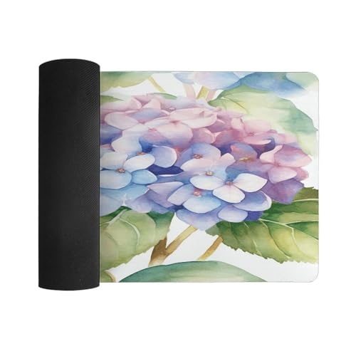 Alfombrilla para mouse Hydrangea acuarela grande miniatura 3