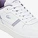 Lacoste Women's T-Clip Set Sneaker, White/Light Purple, 6