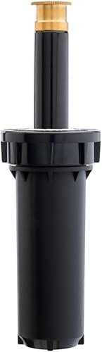 Orbit 80357 - Rociador profesional de 3 pulgadas con cabezal de pulverización emergente regulador de presión con boquilla de patrón completo de latón