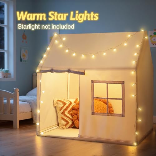 Wilwolfer Kinderzelt Indoor: Spielzelt für Kleinkinder – Tipi-Zelt für drinnen | Spielhaus für Jungen & Mädchen | Geburtstagsgeschenk & Kinderzimmer-Spielzeug