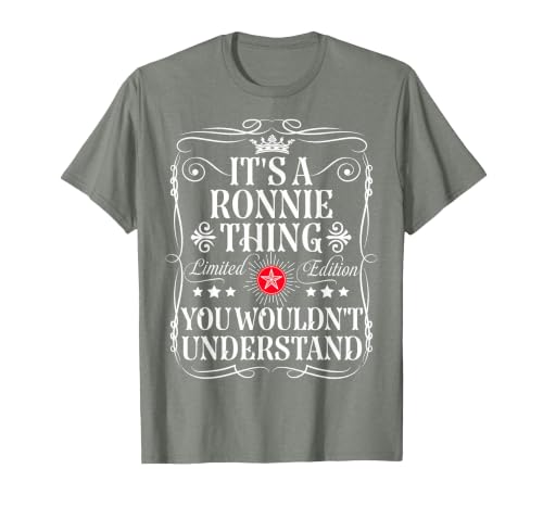 Ronnie Name Its A Ronnie Thing You Wouldn't Understand T-Shirt, Men, Olive Heather, 3X-Large