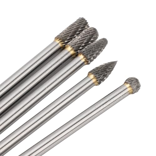 Set de 5 fresas rotativas de carburo 6x8mm miniatura 5