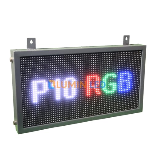 Image of Multicolor 2'1 inch FT X 1'0 inch FT Scrolling Display LED Scrolling Display Board with Wi-Fi - Mobile App /pc