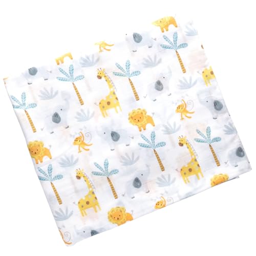 Image of Stephen Joseph Baby Swaddle Blanket, Unisex Swaddle Wrap Soft Muslin Swaddle Blankets, Receiving Blanket for Boys and Girls, 47 x 47 inches, Set of 2, Zoo