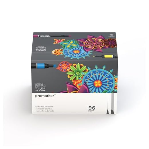 Winsor & Newton - Set de Rotuladores ProMarker, 96 Unidades, Colores Surtidos