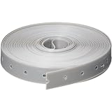 HUVOTOSI US Heavy-Duty Plastic Hanger Strap for Pipes & Ducts - 3/4 Inch x 50ft Roll - Versatile, Strong Support Strap for HVAC & Plumbing Needs. (Grey)
