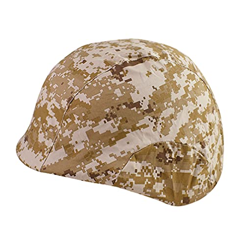 BESPORTBLE Camouflage Helmet Cover Digital Pattern Brown for Hunting and Outdoor Activities Durable Comfortable and Thick for Enhanced Protection