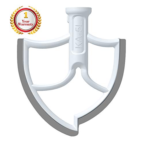 6 Quart Kitchenaid Mixer Attachments, Flex Edge Beater Paddle with Scraper for 6 QT Bowl-lift Kitchenaid Stand Mixer,Mixer Accessory Replacement