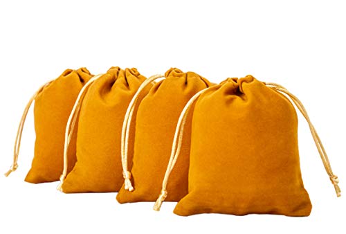 KAOYOO 25PCS Velvet Gift Pouches 3.5x2.8in Drawstring Jewelry Bags