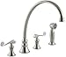 KOHLER K-16111-4-BN Revival Kitchen Sink Faucet, Vibrant Brushed Nickel