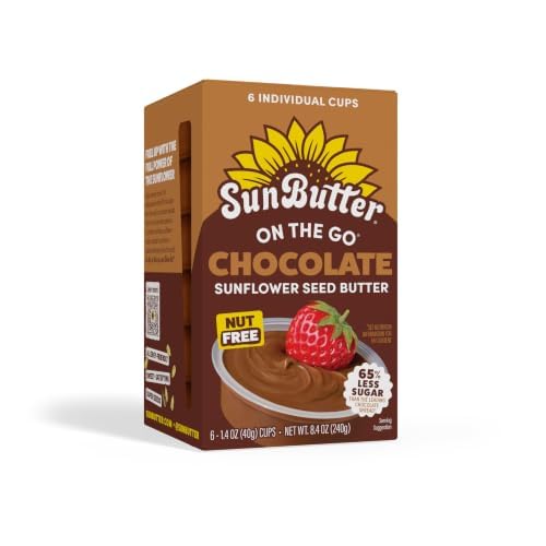 Image of SunButter Chocolate Sunflower Seed Butter, On the Go Cups, 1.4 Oz 200 Ct