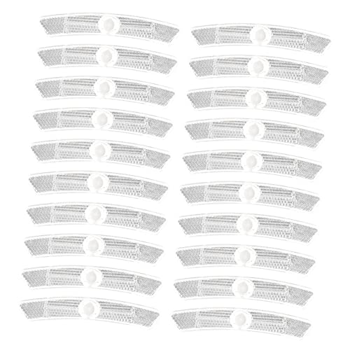 Happyyami 20Pcs Replaceable Compact Bicycle Reflectors for Night Riding Safety Warning Signs for Mountain Bikes and More Easy to Install Bright