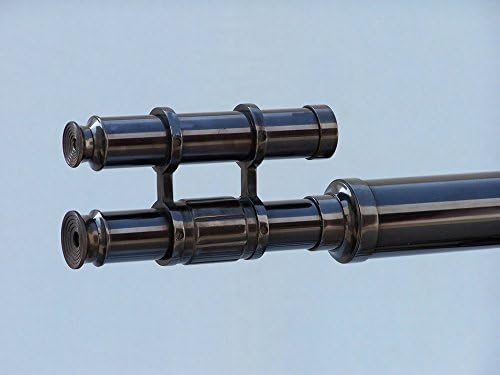Hampton Nautical ST-0124-Black Floor Standing Oil-Rubbed Bronze Griffith Astro Telescope 64" - Old Telescope - Nautical Decoration